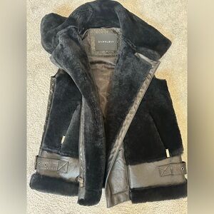 Dawn Levy Black Fur Vest